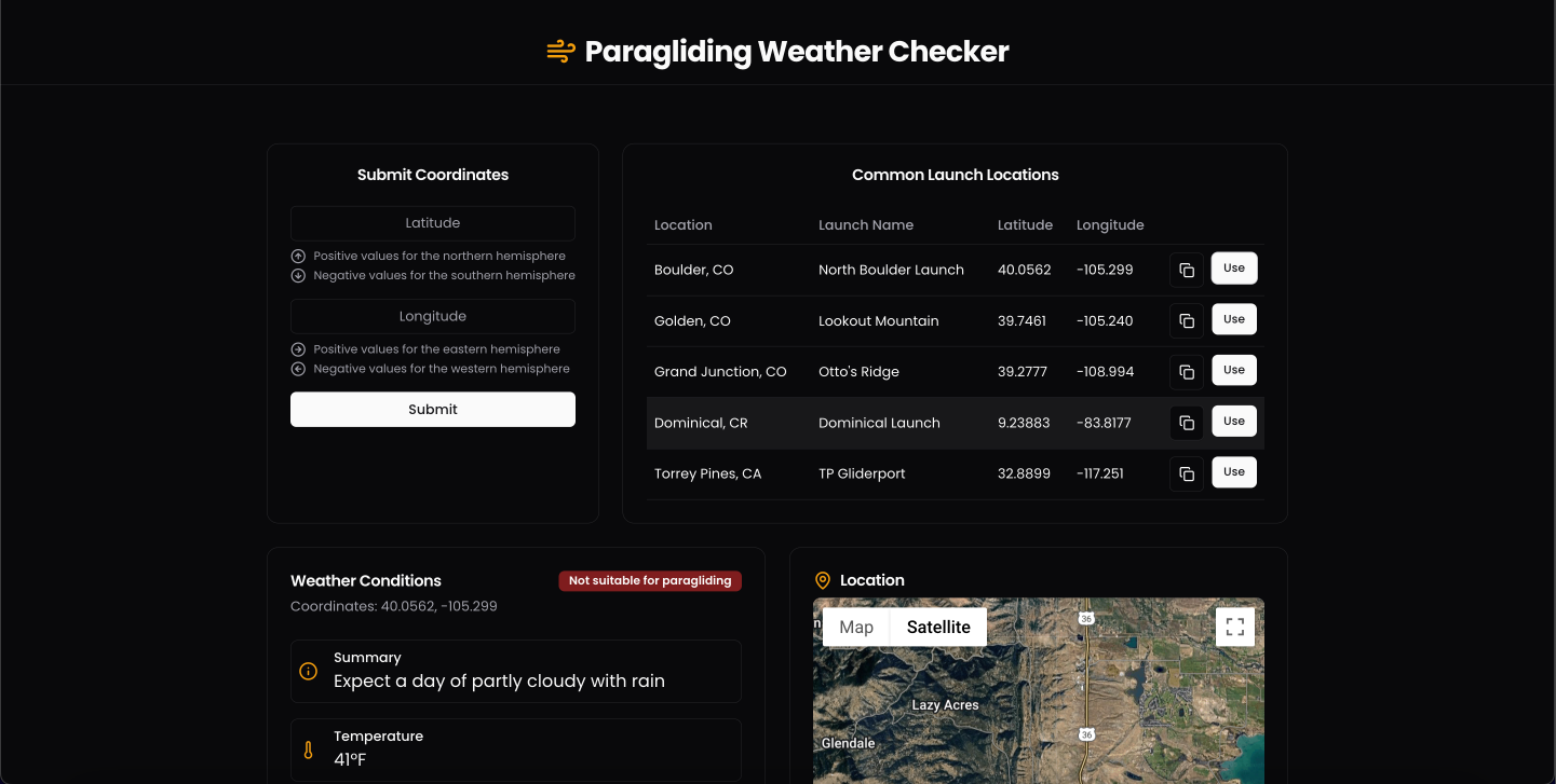 Paragliding Weather Checker - Image 2